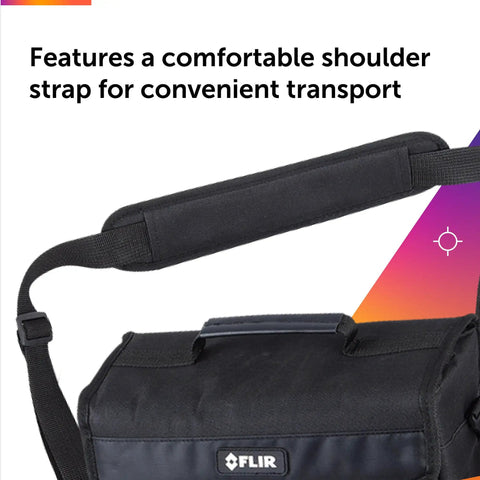TA91 Rugged Carrying Pouch With Adjustable Shoulder Strap, Compact Organizer For Meters And Accessories, Flexible Compartments
