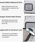 Outdoor IP66 explosion-proof junction box with viewing window, lock, mounting plate, and cast aluminum housing