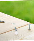 Plastic Screw Cover Caps Set 400 Pieces Hinged Design Multi Color Assorted for Furniture installation on wooden surface