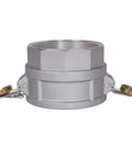 Heavy Duty Built Tough Quick Snap Connect No Sweat Setup For Garden Trucker Lines Corrosion Resistant Camlock Fittings Type D Female Coupler Npt Threads Smooth Flow Control, aluminum coupler with pins.
