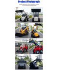 Quick-Attach Tracked Mini Skid Steer Loader With 10-Second Attachment Swap System for versatile landscape work across rough terrain