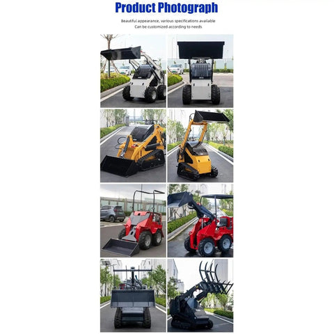 Quick-Attach Tracked Mini Skid Steer Loader With 10-Second Attachment Swap System for versatile landscape work across rough terrain