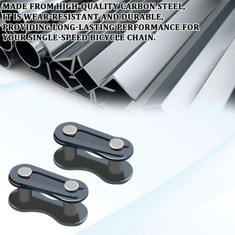 10 Pack Bike Chain Master Links For Bicycle Repair Kit Heavy Duty Carbon Steel Roller Chain Connectors Single Speed