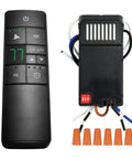 Universal Ceiling Fan Remote Kit With Speed Control Timer And Dimmer Plug In 110V AC Replacement For Most 3 Speed Fans Compatible