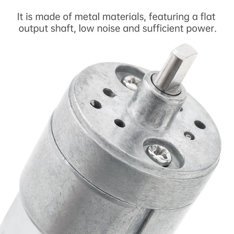 5V DC Gear Motor With Flat Shaft High Torque 11 RPM Output For Smart Door Lock, Vacuum Cleaner, Robot Vacuum Low Noise Model R130