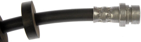 Close-up of corrosion-resistant fitting on Front Driver Side Brake Hydraulic Hose For Select Ford Models Exact Fit Replacement No Hassle Install