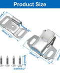 Hassle Free Replacement Nylon Roller Mailbox Catch Latch With Spring Loaded Mechanism And Heavy Duty Iron Construction, 1.5x1.2in size.
