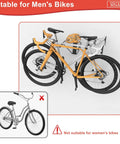 Wall Mounted Double Bike Rack Foldable For Two Bikes Space Saving Indoor Garage Storage Solution With Low Lift Access And Easy Cleaning