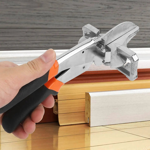 Heavy Duty Pro Grade Beefy Reinforced Adjustable Angle Cutter Shear With Quenched Blade And Lock Buckle Steel Hand Tool cutting wood trim