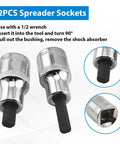 2PCS spreader sockets for Suspension Strut Spreader Tool Kit For Quick Effortless Wheel Hub And Ball Joint Separation
