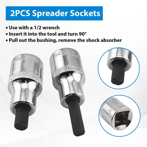 2PCS spreader sockets for Suspension Strut Spreader Tool Kit For Quick Effortless Wheel Hub And Ball Joint Separation