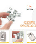 Fifteen Pack One Quarter Inch Twenty Spring Loaded T Nuts With Ball Bearings Boxed Set shown with packaging