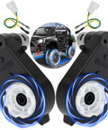 Turbocharged 24V Ride On Upgrade Gearbox Kit With 50000 RPM Motor 12mm Shaft Steel Gears For Power Wheels And Other Kids Ride On Cars 18V To 24V Performance Boost showing gearbox and wiring with installation diagram