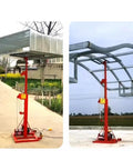 Heavy Duty Roller Shutter Lifting System For Factory Use With Integrated Material Handling Platform designed for lifting ventilation ducts.