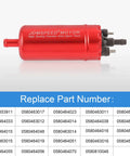 External In Line Fuel Pump High Pressure 12V For Gasoline Fuel Injection Replacement Kit with parts list