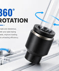 Snag This 10 Piece Pneumatic Quick Connect Kit With Push To Connect Air Line Fitting Plug Adapters In Cap Style For 1/4 5/16 3/8 And 1/2 Inch Tubing That Rock Solid Build For All Your Heavy Duty Projects. 3/8 black PBT zinc alloy fitting with 360° rotation for air line tubing