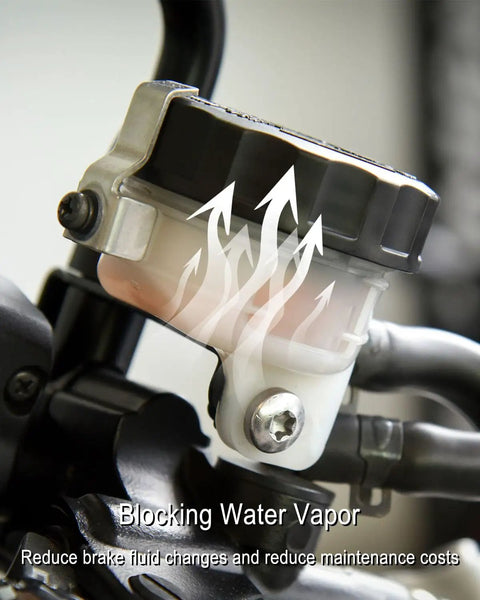 Brake Master Cylinder Fluid Reservoir Cap Replacement 47230 47090 installed on Toyota brake system with vapor blocking effect