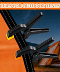 Grab This Killer 18 Pack Spring Clamps for Woodworking Pros And Balloon Decor Masters, Featuring Strong Grip Nylon Plastic Clips That Hold Tarps And Backdrops Tight With Easy Release Action For Your Next Big Craft Project Showdown. clips for outdoor tents, nylon spring clamps