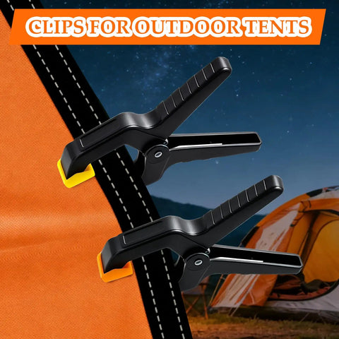 Grab This Killer 18 Pack Spring Clamps for Woodworking Pros And Balloon Decor Masters, Featuring Strong Grip Nylon Plastic Clips That Hold Tarps And Backdrops Tight With Easy Release Action For Your Next Big Craft Project Showdown. clips for outdoor tents, nylon spring clamps