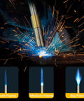 Propane Torch Head With High Intensity Trigger Start And Self Ignition Adjustable Flame And Flame Lock For Welding Brazing Culinary