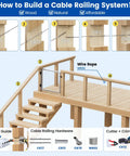 How to Build a Cable Railing System image featuring Heavy Duty Multi Angle Drill Guide Jig For Smooth Cable Railing Installations.