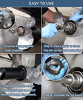 Nut Socket Tool Propeller Wrench For Mercruiser Bravo III Drives Front Propeller Nut Inner Nut Replacement in use steps