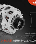 Replacement 12V 90A Alternator With 6 Groove Pulley And 2 Pin Plug For Honda Passport 1999-2002 And Isuzu Amigo 1998-2000 V6 3.2L