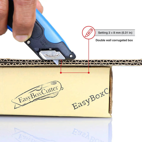 Heavy Duty Box Cutter With Three Adjustable Blade Depths And Precision Edge Guide Slick Utility Knife Featuring Integrated Holster And Kick Ass Grip For Daily Retail Jobs Cut Tape Faster With Zero Nonsense Reliability