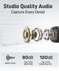 Wave T5 Mini Magnetic Wireless Lavalier Microphone Pro Level Audio Video Recording AI Noise Cancellation internal components
