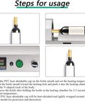 GFJYKDL Digital Thermostatic Heat Sealer For Bottles Rapid Seal Machine steps for heat shrinking caps on wine bottles