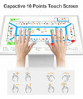 Top Notch 43 Inch Interactive Touch Screen Kiosk With Slick 10 Point Capacitive Panel featuring multi-touch gesture controls.