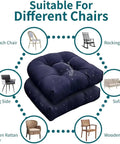 Cozy Up Outdoor Indoor 18 By 18 Inch Waterproof Floral Seat Cushions Set Of 2 for different chairs