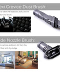 Flexi Crevice Dust Brush and Wide Nozzle Brush from Gotta Have 7 Pack Vacuum Attachments Replacement Kit For Dyson Vacuum Cleaners V6 DC44 DC33 DC35 DC39 DC58 DC59 DC62 DC61 With Crevice Tool Dusting Brush Upholstery Tool And Wide Nozzle Heads