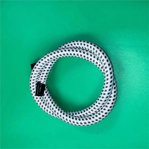Thickened High Temperature Steam Iron Hose Replacement For Steamer Machines With Heat Resistant PVC Nylon Air Duct Tube 140 X 2.5 X 0.2 Cm Tight Seal Lightweight Easy Install Wide Compatibility Durable And Flexible coiled on green background