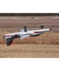 Habu STS 70mm EDF Jet RC Airplane flying inverted showcasing its aerobatic capability and SAFE Technology for sport flyers.