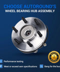4WD Front Wheel Hub And Bearing Assembly 515119 For Ford F 150 2009 2010 6 Lug With ABS Front Axle Hub Replacement Durable Easy To Install For Four Wheel Drive Pickup