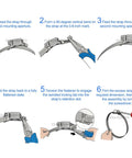 Get Your DIY Custom Cut-To-Fit 304 Stainless Steel Hose Clamp Kit With Extra Thick Anti-Slip Fasteners For Adjustable Duct Pipe And Auto Car Projects That Last A Lifetime. installation steps diagram