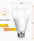 Plug And Play Outdoor Dusk To Dawn LED Bulbs With Built In Photocell Sensor No Wiring Or Timer Required No Hassle Easy Setup 13W 100W