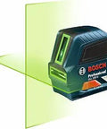 Green Beam Self Leveling Cross Line Laser Kit With 100 Ft Range, 4x Brighter Than Red, laser projecting cross lines