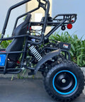 Side view of 125cc Premium Two Seater Go Kart With Automatic Transmission And Reverse LED Headlights Safety Speed Governor