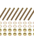 Heavy Duty 5/16 Inch Diameter 2-3/4 Inch Long Zinc Plated Fully Threaded Rods Set With 8 Pieces, 16 Washers And 16 Nuts