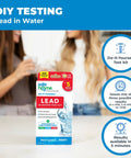 Lead In Drinking Water Test Kit For Home DIY, Fast 5 Minute Test With Advanced Detection To 4 PPB, 3 Level Results, package display