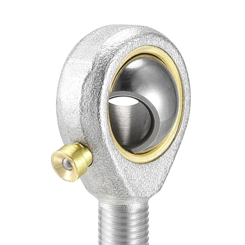 Beefy 1/4 Inch Bore Rod End Bearings With Left Hand 1/4-28 Male Thread Pre Lubricated Spherical Joint For Heavy Duty Linkages 2 Pack Fits Machinery And Automotive Projects 6.6KN Static Load 4.5KN Dynamic Load, 1/4-inch bore, #45 steel
