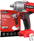 Beast 900 Ft Lbs Cordless Impact Wrench Half Inch Drive, Brushless High Torque, Milwaukee 18V Compatible, Tool Box