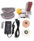 Oreilet 3 In 1 Mini Belt Sander With 7 Speed Adjustable Settings And 20 Sanding Belts for knife sharpening and jewelry polishing components