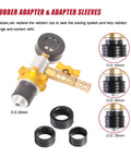 Universal Engine Cooling System Vacuum Purge And Refill Kit Set That Busts Air Pockets with rubber adapters and sleeves