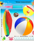 48 Piece Beach Ball And Neon Sunglasses Party Favors Set With 24 Inflatable 12 Inch Beach Balls 24 Neon Sunglasses
