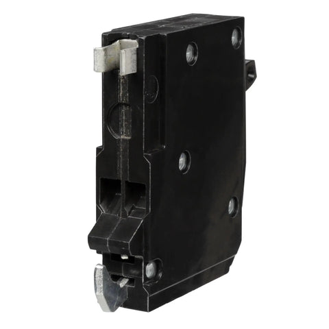 QO Tandem Mini Circuit Breaker 2 in 1 Pole 20A 120 240 VAC Plug In Mount Black QOT2020CP 10kA front view