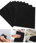 Top Notch Wet And Dry Sandpaper Assortment Pack With 60 To 320 Grit Sheets for polishing, featuring 10 black sheets for multiple uses.