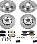 Complete Drop-In Front And Rear Brake Kit With Ceramic Pads And Rotors For Mazda CX 5 2016 2024, Bolt-On Disk Brake Upgrade Set
